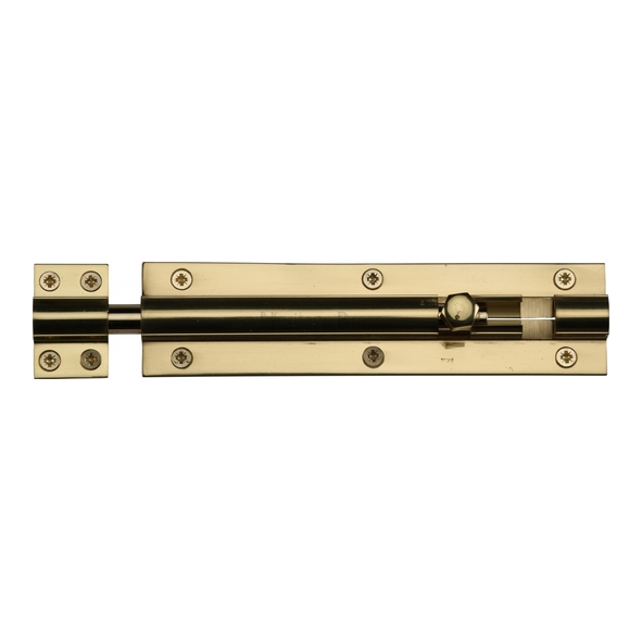 C1584 6-PB • 152 x 038mm • Polished Brass • Heritage Brass Straight Barrel Bolt